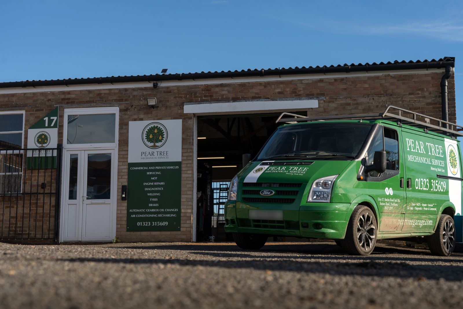 Pear Tree Garage at Unit 17, Station Road Industrial Estate, Hailsham